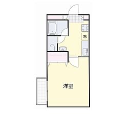 ヴァンテアン東山 1Kの間取図画像