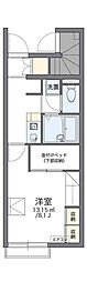 レオパレス千丸 1Kの間取図画像