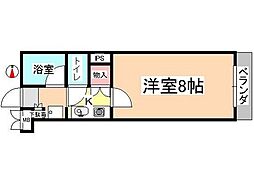 イマージュ・シャトー 1Kの間取図画像