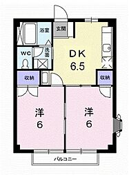 アーバン・プレイス 2DKの間取図画像