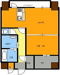 ブライトンコート東山 1LDKの間取図画像