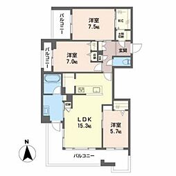 クロムノワール(BELS認証) 3LDKの間取図画像