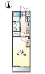 ハイツTandT 1Kの間取図画像