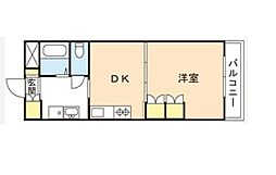 パストラーレ南方 1DKの間取図画像