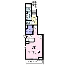 グランツヒル ワンルームの間取図画像
