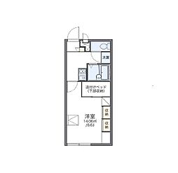 レオパレスラ・ホーレ 1Kの間取図画像