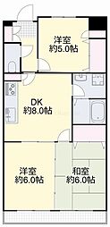 リアライズ円山 3DKの間取図画像