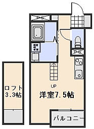 スカイガーデン天瀬 ワンルームの間取図画像