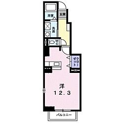 マーベラスK2 ワンルームの間取図画像