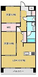 サンライト門田屋敷 2LDKの間取図画像