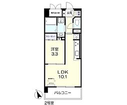 サンセール東古松 1LDKの間取図画像
