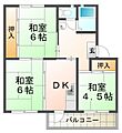 東垂水住宅3A棟4階4.2万円