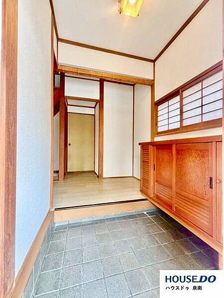 開放感のある広い玄関です。