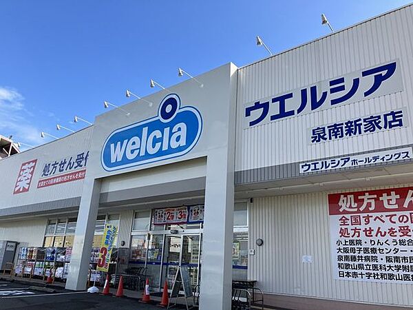 ウエルシア泉南新家店 1100m