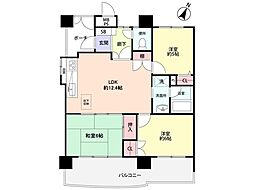 ライオンズマンション松川第4 3LDKの間取図画像