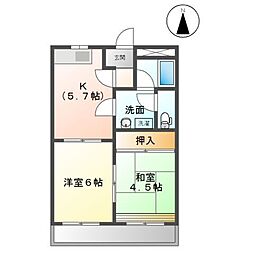 ダンサプリメーロ 2Kの間取図画像