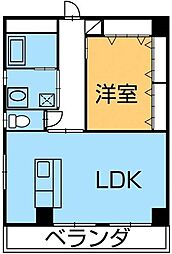 ハイトピア富士 1LDKの間取図画像