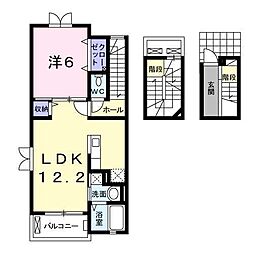ラッフィナートA 1LDKの間取図画像