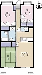 エスペランサ 3LDKの間取図画像