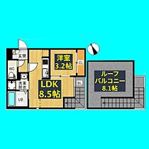 GRANDTIC WILL  ｜ 愛知県名古屋市西区枇杷島1丁目16-18（賃貸アパート1LDK・2階・29.35㎡） その2