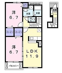 クール・ヴィヴァーチェＢ 2階