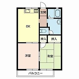 ガーデンハイツ緑ケ丘Ａ，Ｂ 2階