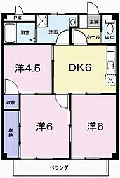 プラザ亀山 2階/202
