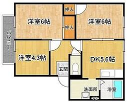 グレースヒルズシマダC・D 1階