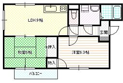 間取図画像 2LDK