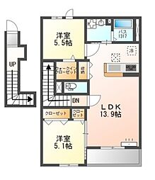 間取図画像 2LDK