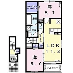 間取図画像 2LDK