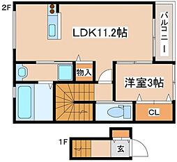間取図画像 1LDK