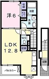 ホープフル赤穂 1LDKの間取図画像