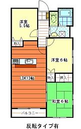 シャトレ21 3LDKの間取図画像