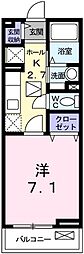 セイバリーハウス・ヤマト 1Kの間取図画像