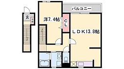 ルーチェ 1LDKの間取図画像