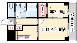 マジェスティーコート 2Kの間取図画像