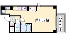 めぞんあさひ ワンルームの間取図画像
