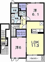 サニーレジデンス御着B 2階/202