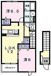 ピスティス トアロン柳ヶ坪B 2階