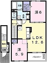 2階 / 2LDK / 57.48㎡
