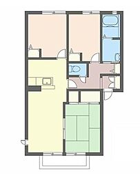 グリーンコート土山 3LDKの間取図画像