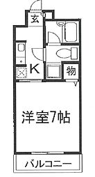 サンワプラザ福崎2 1Kの間取図画像