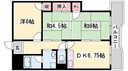 ロイヤルコーポ伊保 3DKの間取図画像