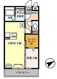 セジュール東阿保 A棟 2階