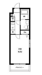東京メトロ丸ノ内線 東高円寺駅 徒歩7分の賃貸マンション 1階1Kの間取り