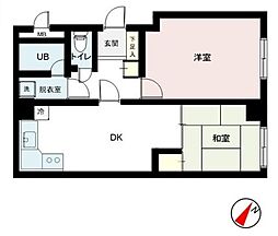東京メトロ丸ノ内線 荻窪駅 徒歩13分の賃貸マンション 1階2DKの間取り