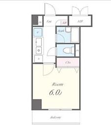 東京メトロ丸ノ内線 東高円寺駅 徒歩12分の賃貸マンション 1階1Kの間取り