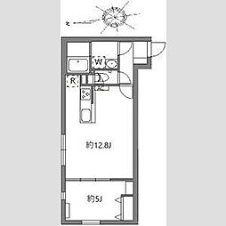 東京メトロ丸ノ内線 中野坂上駅 徒歩2分の賃貸マンション 2階1LDKの間取り
