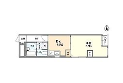 JR中央線 高円寺駅 徒歩5分の賃貸マンション 5階1DKの間取り